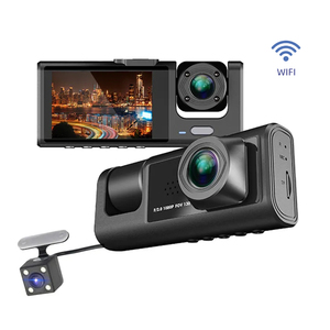 3 kênh 1080P <span class=keywords><strong>HD</strong></span> Wifi phía trước phía sau và bên trong máy ảnh Xe Video Recorder <span class=keywords><strong>DVR</strong></span> hộp đen Dash Cam - Product Image 1