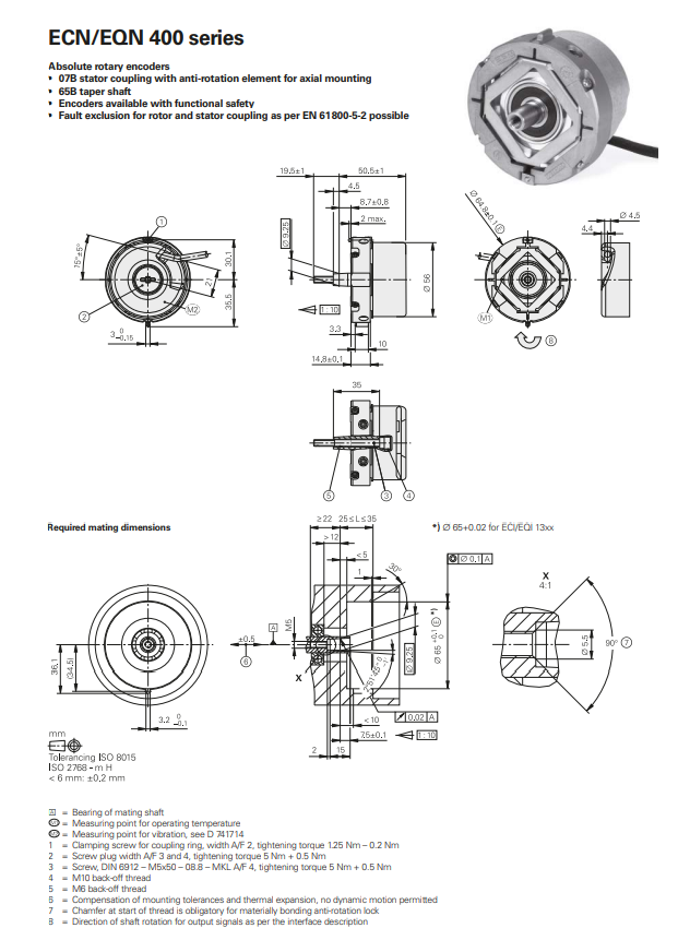 Heidehain ECN 413 2048 16S15-2K Bộ Mã Hóa Trục Côn Tuyệt Đối