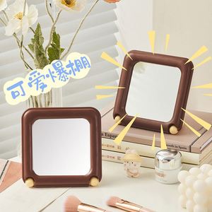 Creative Cute Single-Sided <b>Compact</b> Portable Cosmetic <b>Mirror</b> High Value Beauty <b>Mirror</b> Cartoon Chocolate Modeling Cute <b>Mirror</b> - Product Image 5