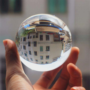 Yüksek kaliteli kristal cam küre k9 temizle kristal cam küre 90mm şeffaf akrilik topu temizle akrilik topu - Product Image 1