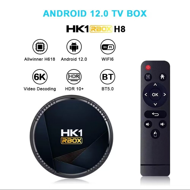 Newest Android 12 TV Box HK1 RBOX H8 Allwinner H618 Support WIFI6 B.T5.0 Media Player Set Top Box