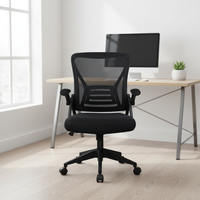 Chaise de bureau de direction moderne en cuir PU, design contemporain, ergonomique, accoudoirs réglables, pivotante, structure en plastique, usage commercial