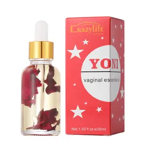 Private Label yoni oil customized edible yoni wash and oil Feminine Vagina tightening Massage Detox Rose Lubricate Oil
