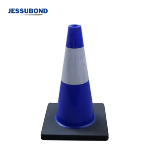 Cônes de signalisation en PVC haute visibilité personnalisés 50/70/75/90 cm avec éléments réfléchissants - Product Image 4