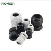 Presse-étoupe en nylon PG7 PG9 PG11 PG21 étanche IP68 noir pour applications basse tension Tailles PG7-PG21 Applicable aux câbles