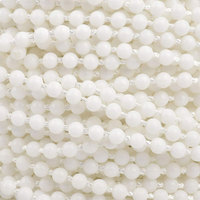 Chaîne de perles en plastique blanc 4,5 mm Chaîne de stores verticaux pour accessoires de rideaux