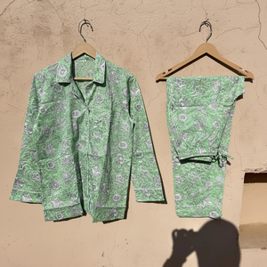 ชุดนอนผ้าฝ้ายแบบอินเดียชุดผ้าฝ้ายสำหรับทั้งชายและหญิง - Product Image 1