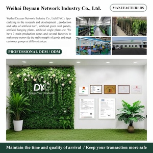 Panneau de clôture végétale artificielle mur végétal aspect naturel structure en plastique durable pour l'intimité extérieure - Product Image 6