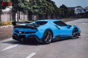 Aile de voiture de becquet arrière en Fiber de carbone sèche BA de haute qualité pour <span class=keywords><strong>Ferrari</strong></span> 296 GTB - Product Image 3