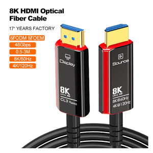 Cable de fibra óptica HDMI A129 de Grado Profesional de ultra alta velocidad 8K 60Hz HDR Cable HDMI para instalación en pared - Product Image 1