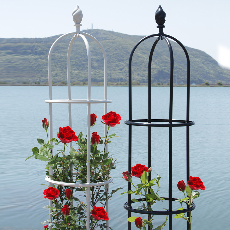 outdoor planter obelisk garden trellis for tall climbing plant tomato cages tower flower grape frame grape vegetable support
