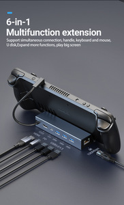 Station d'accueil USB-C 6 en 1 4K 60Hz 100M Ethernet avec support pour <span class=keywords><strong>Steam</strong></span> <span class=keywords><strong>Deck</strong></span> et autres appareils électroniques - Product Image 6