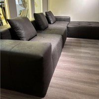 Canapé en boîte, une place, minimaliste, en velours côtelé, emballé sous vide, montage facile, sans cadre, meuble compressible pour petit espace