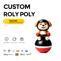 Ornement Roly Poly Chiot Boxeur Personnalisé en PVC Auto-redressant, Décoration de Bureau, Souvenir Thème Sportif, Artisanat de Table, Cadeau OEM ODM
