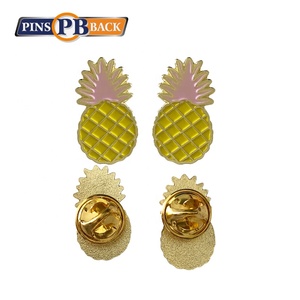 Customized cutout shape new design gold lapel pins - 2" soft enamel pins black nickel plated - Product Image 5