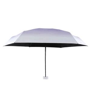 Paraguas Clásico Personalizado de Cinco Pliegues Resistente a los Rayos UV con Logotipo Personalizado, 210T Pongee, 8 Varillas - Diseño Mini Cápsula al por Mayor para Empresas - Product Image 1