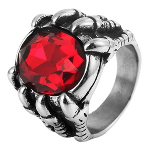 Anillo de garra de dragón yunique, piedra preciosa roja, aleación de zinc, joyería de estilo punk para hombre, regalo - Product Image 5