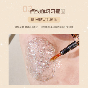 ดอร์เบลี อายแชโดว์ชนิดน้ำ 6 สี แต่งตาแบบกลิตเตอร์วิบวับ - Product Image 4
