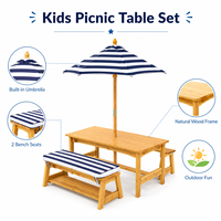 Table de repos en bois Montessori écologique pour l'extérieur, idéale pour les garderies, les maternelles et les salles de classe