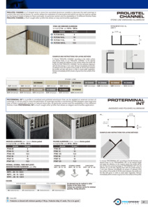Prolistel Kênh Nhôm Thép Không Gỉ F-Hình Dải Cho Trang Trí Các Tấm Trải Tường Trong Gốm Gạch Và Đá Tự Nhiên - Product Image 6
