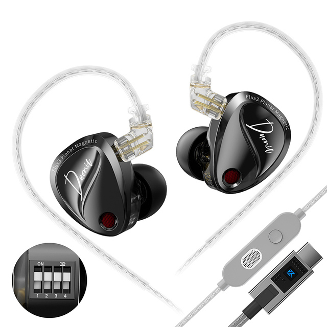 KZ Duonic HIFI Wired IEM Monitors Dual Dynamic Driver In-Ear Earphones High Fidelity Sound for Audiophiles Music Studio