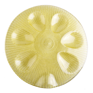 Assiettes de Présentation Modernes Écologiques en Verre à Motif <span class=keywords><strong>Grille</strong></span>, Durables, pour Mariages, Décoration de Gâteaux, Pâtisseries et Restaurants (Vente en Gros) - Product Image 6