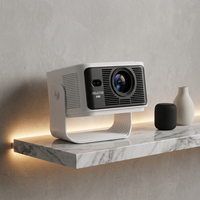 Projecteur LED portable HY350MAX GTV, résolution native Full HD 1080P, 500 lumens ANSI, WiFi sans fil, BT, projecteur vidéo intelligent