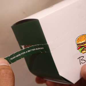 Emballage alimentaire à emporter pour frites, hamburgers, hot-dogs, pizzas, boîte pliable hexagonale avec logo, facile à manger - Product Image 4