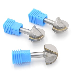 Brocas de enrutador de madera inferior de radio medio redondo, cortador de fresado de extremo de caja de arco <span class=keywords><strong>Circular</strong></span>, herramienta de grabado CNC de punta de bola de 1/2 1/4 pulgadas - Product Image 6
