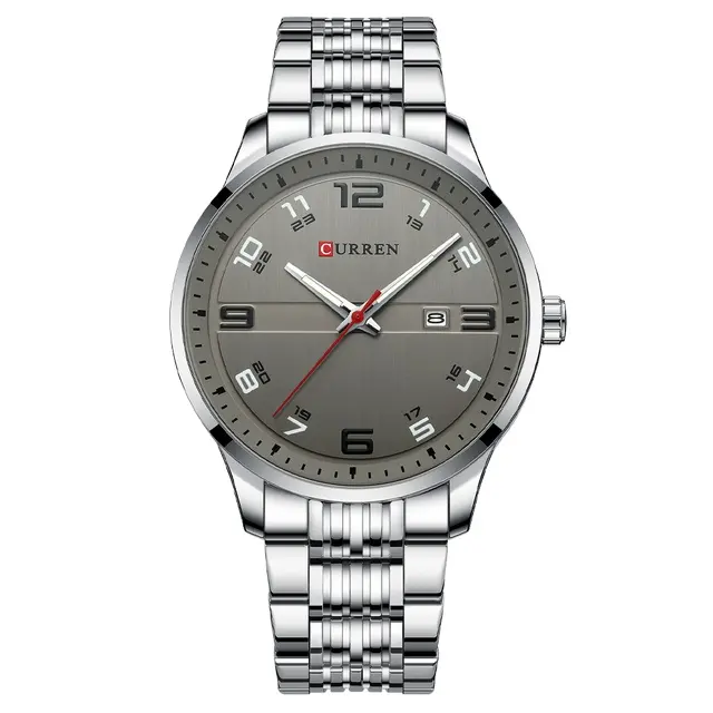 CURREN 8411, reloj de cuarzo para hombre de marca superior, reloj luminoso deportivo informal Simple, calendario, resistente al agua, reloj Masculino