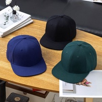 Gorra de Béisbol Plana Personalizada con Logotipo Bordado en 3D, Estilo Hip-Hop, para Baile Urbano, de 6 Paneles, Casual