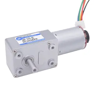 JGY-370 Động Cơ Hộp Số Giảm Tốc 24 Volt DC 40RPM Chổi Siêu Nhỏ Động Cơ Bánh Răng Sâu Mã Hóa Mini Cho Thiết Bị Thông Minh