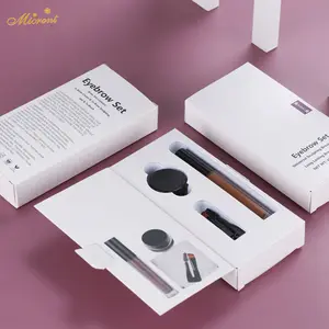 Groothandel Leverancier Dikke Halal Wenkbrauw Potlood Tint Kit Make-Up Sets Contour Langdurige Donkerbruine Wenkbrauw Gel Kit