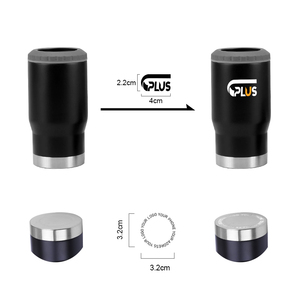 4in1 paslanmaz çelik yalıtımlı Can soğutucu klasik 14oz parti 2 kapaklı bira bardağı şişe tutucu vakumlu şişe şarap soğutucu - Product Image 4