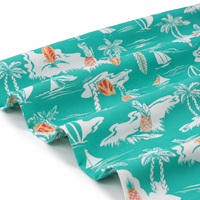 Tissu Popeline 100% Coton Peigné Imprimé Floral, Tissé à la Main, Tissu Ciré Numérique Uni, Léger et Respirant pour Robes, Chemises et Vêtements pour Filles