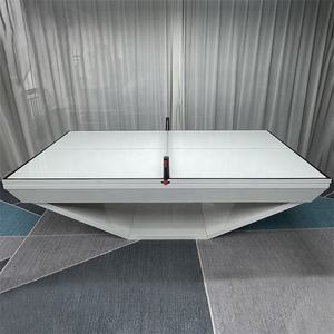 Table de billard moderne sur mesure de qualité tournoi, 7 pieds, en bois massif, convertible en table à manger <span class=keywords><strong>blanche</strong></span> pour la maison – Vente chaude directe usine - Product Image 4