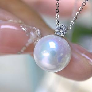 Purple Freshwater <b>Pearl</b> <b>Pendant</b> Necklace Simple Zhuji Classic Fashion 18K Daifei Style Wholesale Light Luxury Accessory - Product Image 2