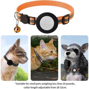 Rastreador de Collar para Mascotas GDGO, Naranja, Bluetooth, Rastreo en Tiempo Real para Gatos Pequeños, con Campana - Product Image 3