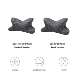 Factory Wholesale Office And School Nap Sleeping Pillow Head Rest Memory Foam Pillow SH-P059 Custom Packing OEM Knitted 50 Pcs
