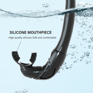 SNK400 Portable Diving Snorkel Safety Liquid <strong>Silicone</strong> Foldable Wet Breathing Tube for <strong>Underwater</strong> Diving Training - Product Image 6