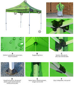 Tenda Moderna Personalizzata 3x3M 10x10ft Facile da Montare per Eventi, Spiaggia, Auto, Fiere, Pubblicità, Promozioni, Pieghevole per Esterni - Product Image 4