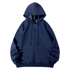 Supplier 2025 New Heavyweight 350gsm <b>Fleece</b> With Zipper Men's Hoodie Blank Designer Men's <b>Hoodies</b> - Product Image 2