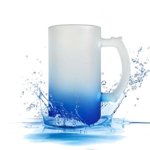 Mug mat givré de 16 oz pour impression par sublimation, impression par transfert thermique, dégradé de couleurs, coloré, entrepôt américain, livraison gratuite - Product Image 5