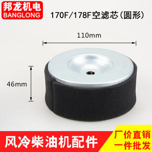 Élément de filtre sec pour générateur diesel refroidi par air 173/178/186FA/188F3/5/6KW 7kW Chongqing pour moteurs monocylindres - Product Image 4