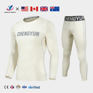 <strong>Custom</strong>-made Performance Tight Fit Shirts and Pants Set Men <strong>Suits</strong> 4 Pieces Quick-drying Long-Sleeve Fitness <strong>Suit</strong> for Basketball - Product Image 1