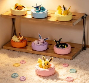 Genetic Fox E Evolution 2025 FC Anime Battle Figures Dream Nest Series Sleeping Creature 9PCS Blind Box Case Set - Product Image 1
