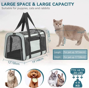 Transportín para Perros Aprobado por Aerolíneas, Bolsa de Viaje para Mascotas, Transportín para Gatos, Bolsa de Transporte para Perros, para Paseos al Aire Libre - Product Image 2