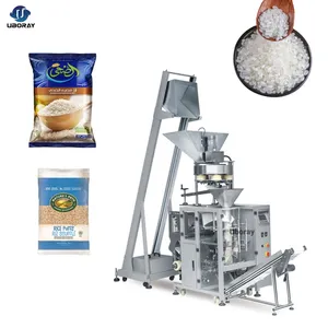 Akurasi Tinggi Sepenuhnya Otomatis 1Kg 2Kg 5Kg Mesin Pengemas Gula Beras Yang Dimasak Granule