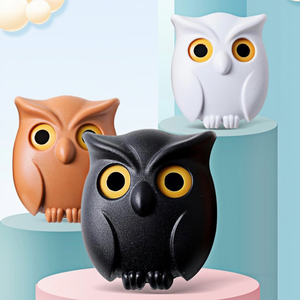 Porte-clés mural magnétique Owl Night pour cuisine et salle de bain avec support pour porte-clés - Product Image 4