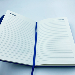 Chất lượng cao màu xanh hải quân điều hành máy tính xách tay tùy chỉnh dập nổi 120gsm lưu trữ giấy A5/A6 100 tờ cho Tạp Chí kinh doanh công ty - Product Image 5